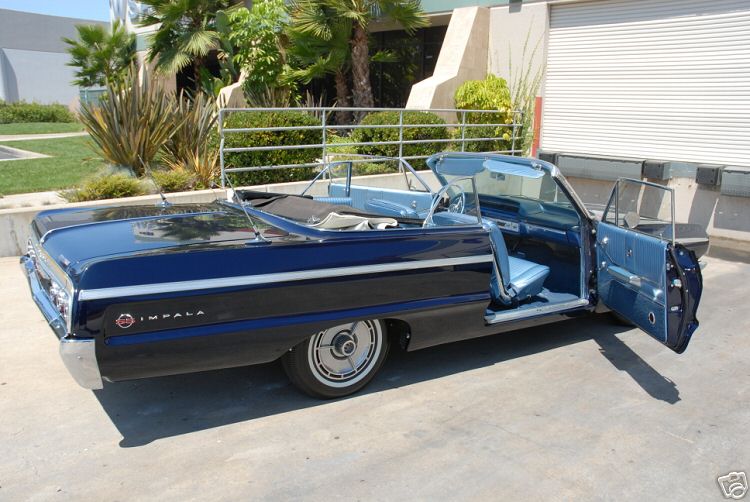 1964 Impala SS Dayton Blue convertible 03