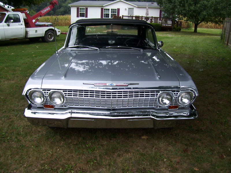 1963 Chevrolet Impala Convertible silver 05
