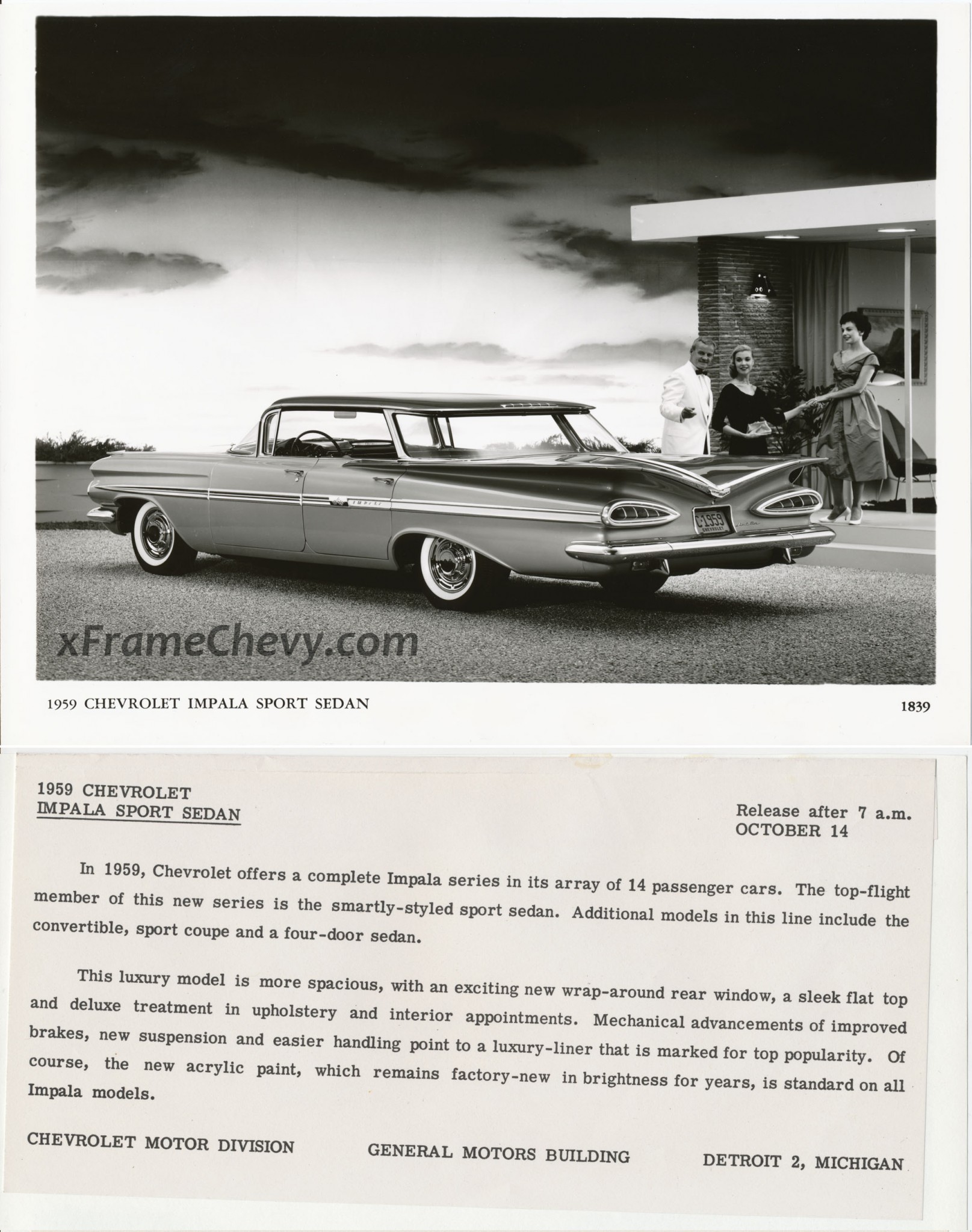 photo - GM Photographic - 1959 Impala Sport Sedan
