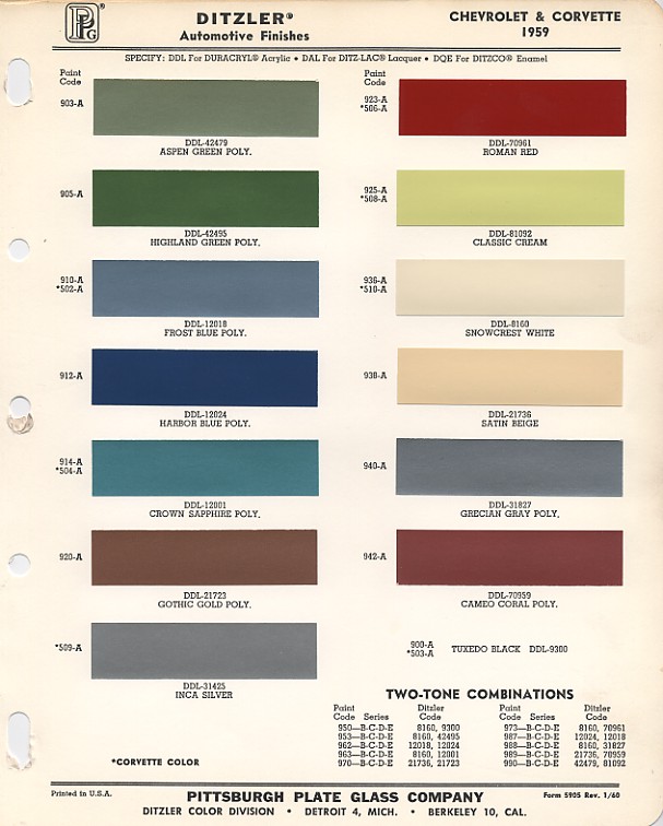 1959 Ford paint colors #1